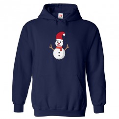 Snowman Classic Unisex Kids and Adults Pullover Hooded Sweatshirt								 									 									